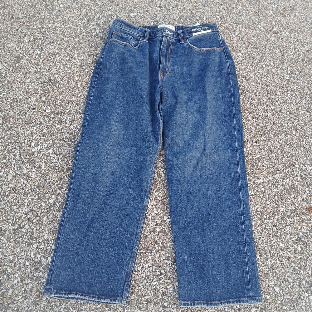 Abercrombie & Fitch Jeans Womens 30 Short Blue High Rise Vintage Straight Denim